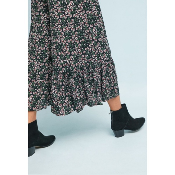 Anthropologie Black Floral Jumpsuit - Picture 6 of 7